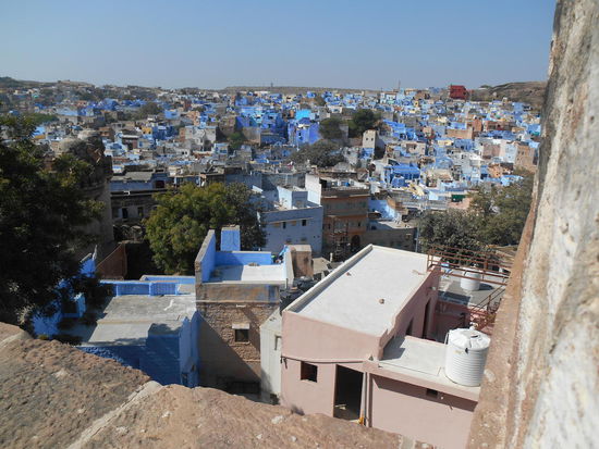 Blick von der Fortmauer auf Jodhpur