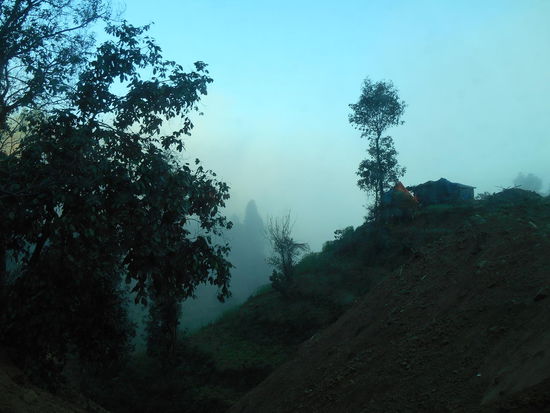 Auch hier noch graue Landschaft