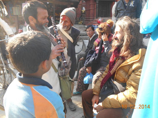Flötenverkäufer - schwer abzuwimmeln