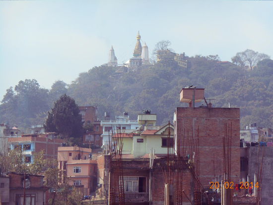 Blick auf Swayambhunath