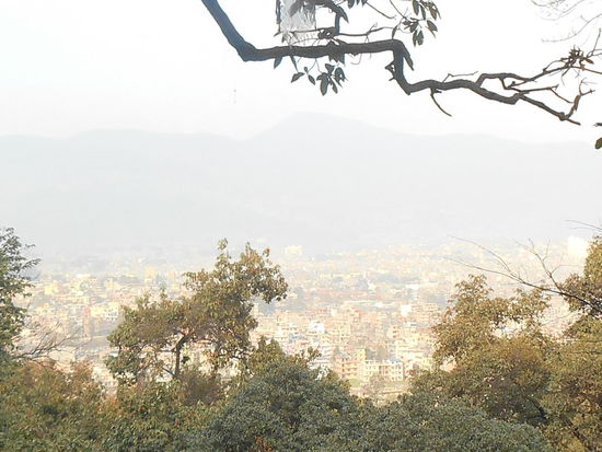 Der Abstieg - Blick auf Kathmandu