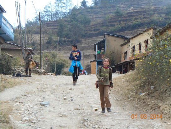 Nach 'nem leckerem Milchtee geht's fröhlich weiter.