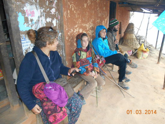 Warten auf das Ende des Regens