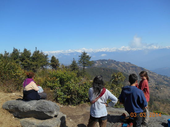 Immer wieder mussten wir anhalten und die Berge betrachten.
