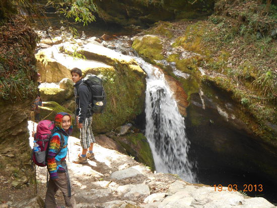 Auch Wasserfälle gab es wieder.