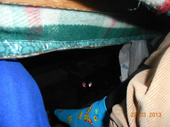 ... aber dann kam der Heater, eine Gasflamme unter dem Tisch - herrlich warm .