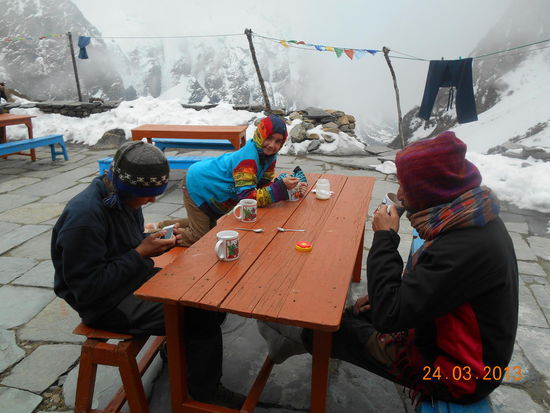 Erst einmal eine heisse Tasse Tee