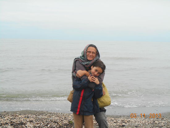 Erster Ausflug ans Kaspische Meer - wir waren so glücklich endlich am Meer zu sein.