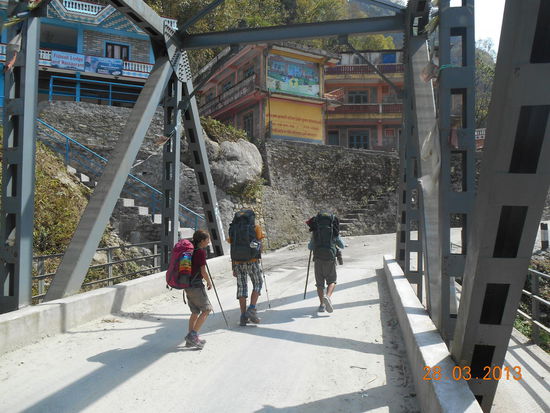 Wir verlassen die Annapurna Conservation Area.