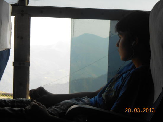 ... endlich im Bus nach Pokhara