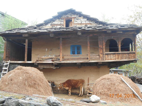 Ein Dorf auf dem Weg