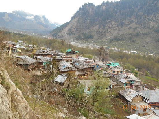 Ein Dorf auf dem Weg