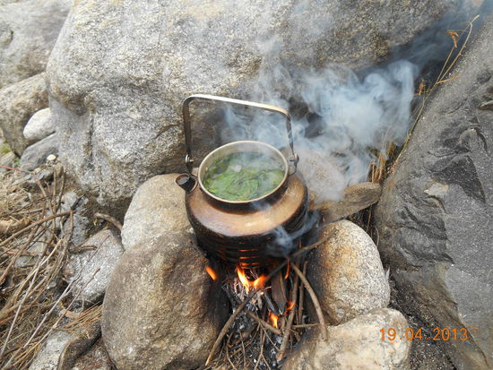 Meine Feuerstelle am Samstag vor Ostern