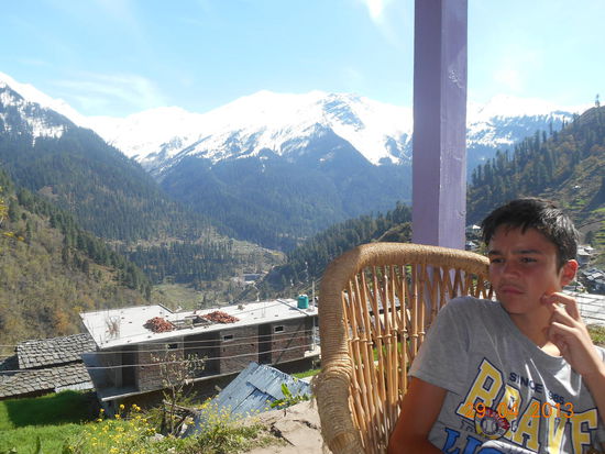 Schneeberge ringsherum