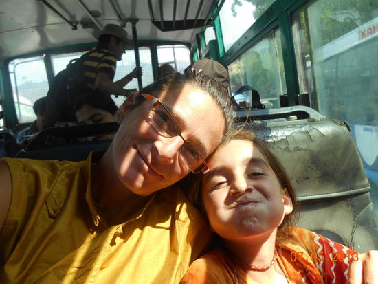 Im Bus nach Jammu