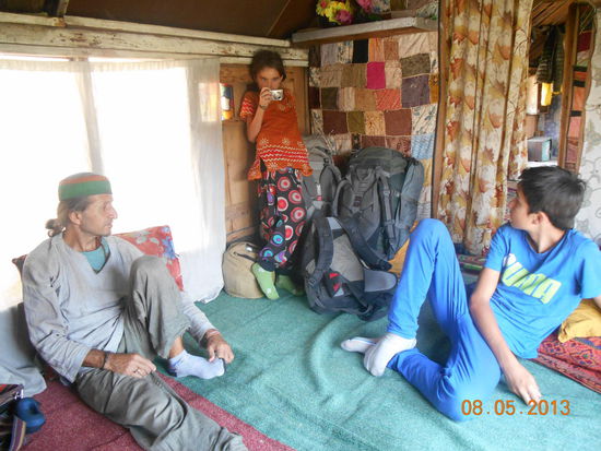 Ein Zimmer unseres kleinen Bootes