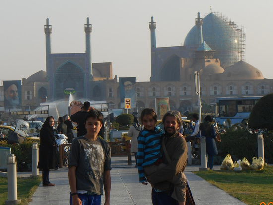 Der zentrale Platz von Isfahan mit der Imam Khomeini Moschee im Hintergrund