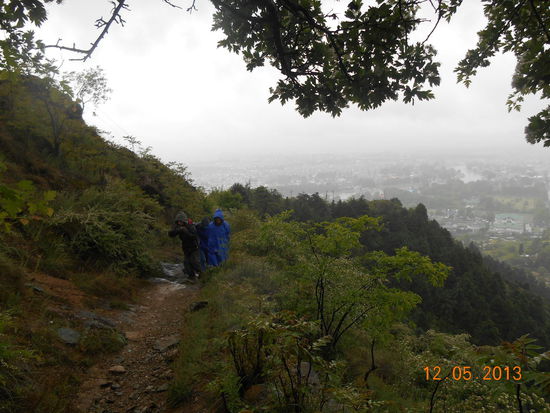 Srinagar verschwand im Nebel.