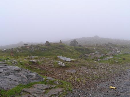 Aussichtspunkt bei Nebel