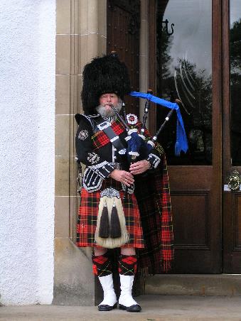 Dudelsackspieler beim Blair Castle