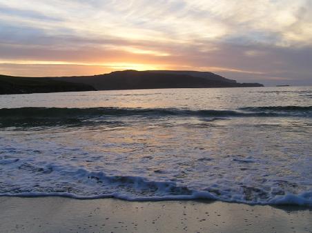 Sonnenuntergang am Strand von Durness