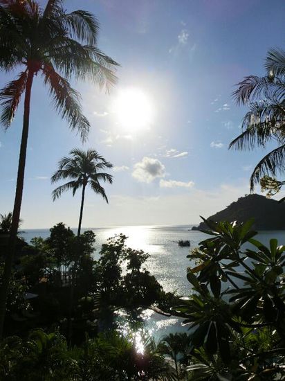 Sonnenaufgang!
Blick von unserer Terasse