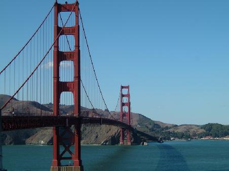 Golden Gate Bridge und kein Nebel in Sicht