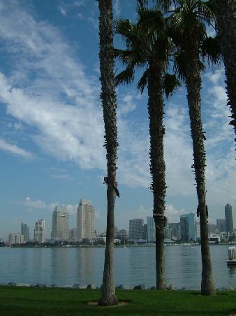 Blick von Coronado aus auf Downtown San Diego