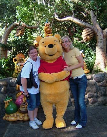 ich, Pooh und Nicole in Disneyland Anaheim