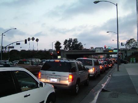 Rush Hour auf dem Santa Monica Boulevard