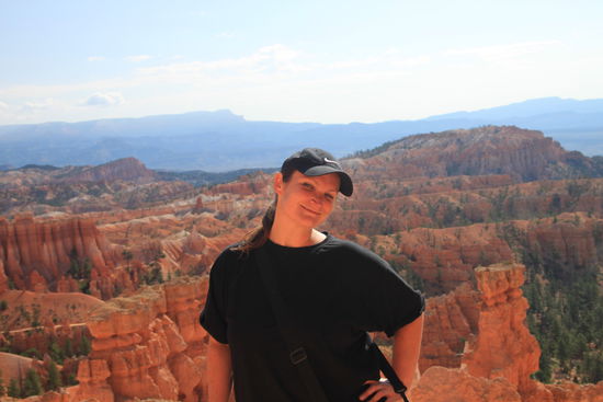 Ich beim Spaziergang am/im Canyon