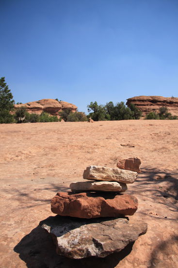 Diese Steinhäufchen waren der Wegweiser...standen alle paar Meter und so wusste man, wohin man gehen musste. 