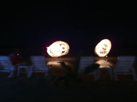 Fireshow am Strand