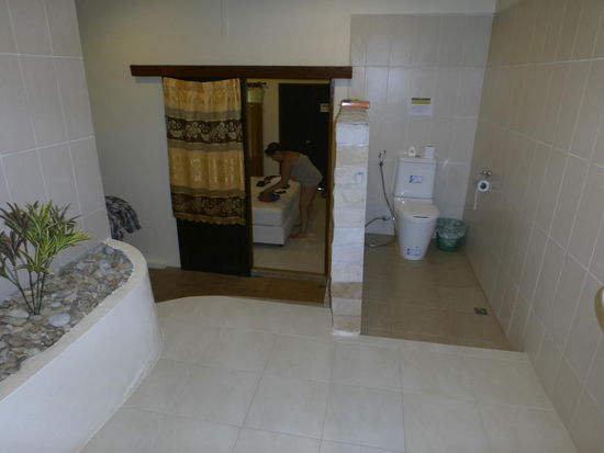 Sicht aus der Dusche