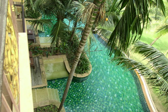 Pool von unserem Zimmer aus