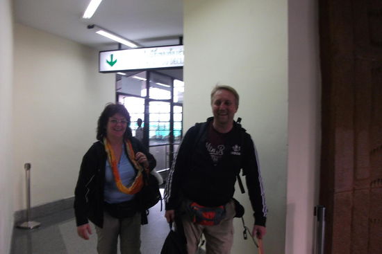 Empfang am Flughafen