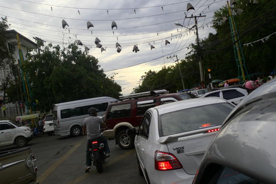 Verkehrschaos in Khon Kaen