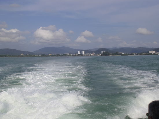 Blick zurück auf Phuket