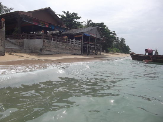 und links am Strand...