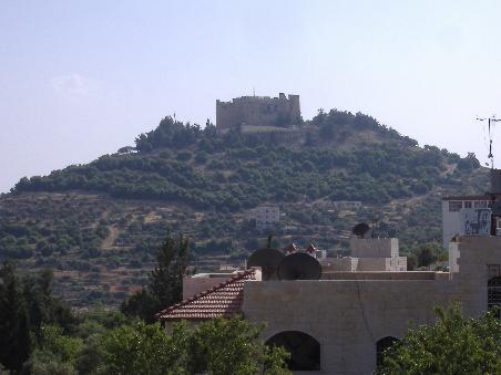 Blick auf Qala'a er-Rabath bei Ajlun
