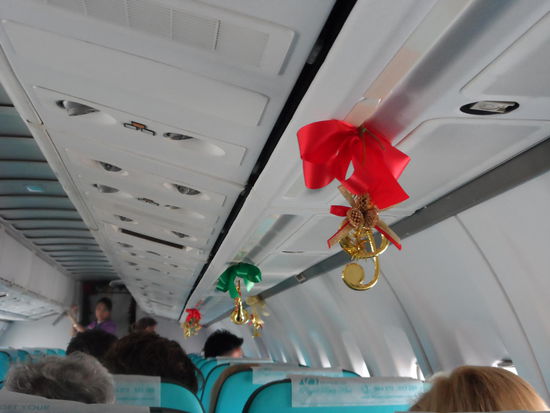 Weihnachten an Bord der Air Bagan