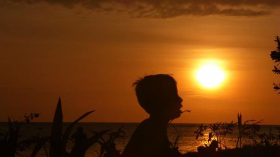 ... und gefolgt von einem tollen Sonnenuntergang (komisch, der Tag war echt kurz)