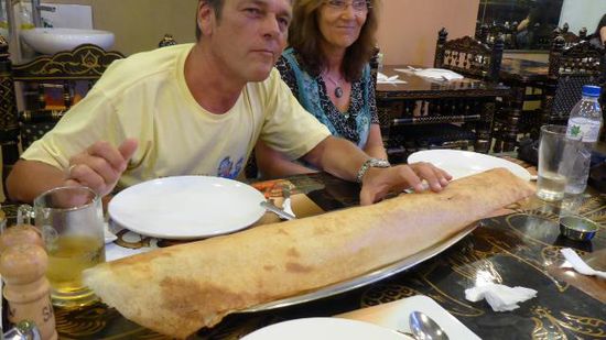 Dann Abschiedsessen beim Inder (Willi mit crispy paper dosa), ansonsten gab es....