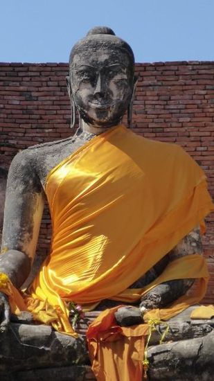 Ein noch sehr gut erhaltener Buddha.