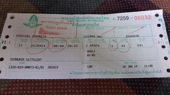 ...und mit der Fahrkarte in der Hand bin ich...