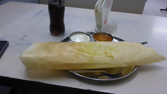 Und abends noch ein Masala-Dosa genossen.