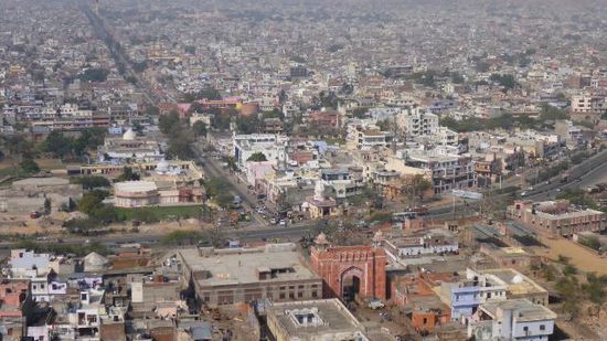Hier hat man einen tollen Blick auf Jaipur (Old-City)