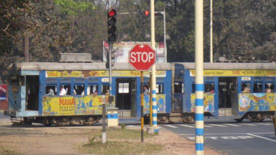 Nochmal eine der Straßenbahnen..