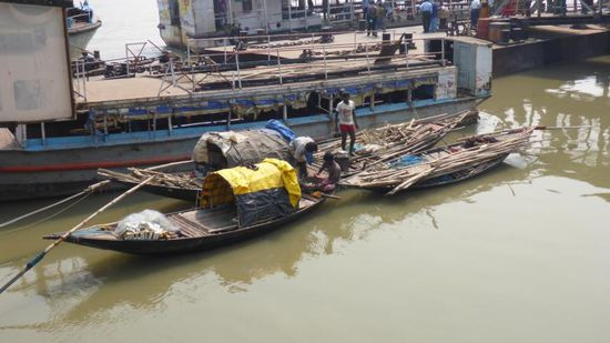 Ein paar Fischer sortieren ihren Fang, sah allerdings nicht besonders viel aus.