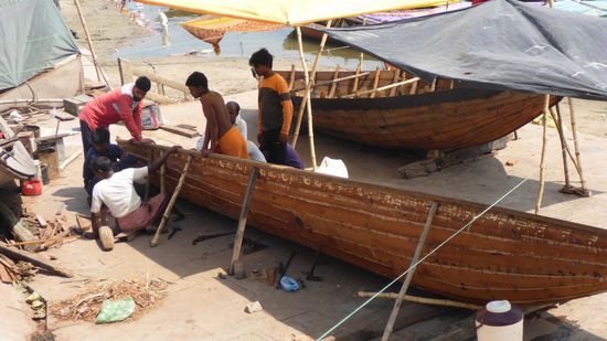 Das "Trockendock" von Varanasi.